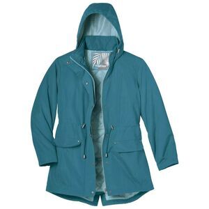 Atlas for Women Womens/Ladies Water Repellent Quilted Parka / Pigeon Blue
